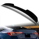 W-Power ABS STP-Style Rear Trunk Lip Duckbill Spoiler Wing For 2022 - 2026 Honda Civic 4-DR/Sedan -Pearl Black