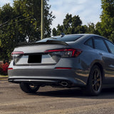 W-Power ABS STP-Style Rear Trunk Lip Duckbill Spoiler Wing For 2022 - 2026 Honda Civic 4-DR/Sedan -Carbon Fiber Look