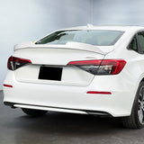 W-Power ABS STP-Style Rear Trunk Lip Duckbill Spoiler Wing For 2022 - 2026 Honda Civic 4-DR/Sedan -Pearl White