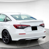 W-Power ABS STP-Style Rear Trunk Lip Duckbill Spoiler Wing For 2022 - 2026 Honda Civic 4-DR/Sedan -Pearl White