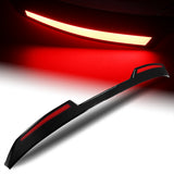 W-Power ABS STP-Style Rear Trunk Lip Duckbill Spoiler Wing with LED Sequential Light For 2022-2026 Honda Civic 4-DR/Sedan -Pearl Black
