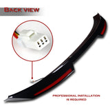 W-Power ABS STP-Style Rear Trunk Lip Duckbill Spoiler Wing with LED Sequential Light For 2022-2026 Honda Civic 4-DR/Sedan -Pearl Black