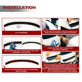 W-Power ABS STP-Style Rear Trunk Lip Duckbill Spoiler Wing For 2023 - 2026 Honda Accord 4-DR/Sedan -Carbon Fiber Look