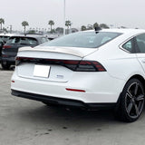 W-Power ABS STP-Style Rear Trunk Lip Duckbill Spoiler Wing For 2023 - 2026 Honda Accord 4-DR/Sedan -Pearl White