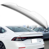 W-Power ABS STP-Style Rear Trunk Lip Duckbill Spoiler Wing For 2023 - 2026 Honda Accord 4-DR/Sedan -Pearl White