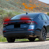 W-Power ABS STP-Style Rear Trunk Lip Duckbill Spoiler Wing with LED Sequential Light For 2023-2026 Honda Accord 4-DR/Sedan -Carbon Fiber Look