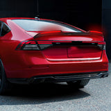 W-Power ABS STP-Style Rear Trunk Lip Duckbill Spoiler Wing with LED Sequential Light For 2023-2026 Honda Accord 4-DR/Sedan -Carbon Fiber Look