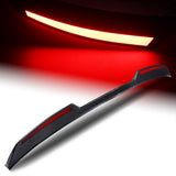W-Power ABS STP-Style Rear Trunk Lip Duckbill Spoiler Wing with LED Sequential Light For 2023-2026 Honda Accord 4-DR/Sedan -Carbon Fiber Look