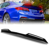 W-Power ABS STP-Style Rear Trunk Lip Duckbill Spoiler Wing with LED Sequential Light For 2015-2020 Acura TLX - Pearl Black