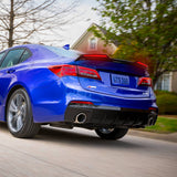 W-Power ABS STP-Style Rear Trunk Lip Duckbill Spoiler Wing with LED Sequential Light For 2015-2020 Acura TLX - Pearl Black