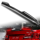 W-Power ABS STP-Style Rear Trunk Lip Duckbill Spoiler Wing with LED Sequential Light For 2015-2020 Acura TLX - Carbon Fiber Look
