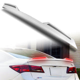 W-Power ABS STP-Style Rear Trunk Lip Duckbill Spoiler Wing with LED Sequential Light For 2015-2020 Acura TLX - Pearl White