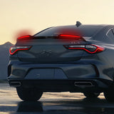 W-Power ABS STP-Style Rear Trunk Lip Duckbill Spoiler Wing with LED Sequential Light For 2021-2025 Acura TLX - Pearl Black
