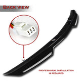 W-Power ABS STP-Style Rear Trunk Lip Duckbill Spoiler Wing with LED Sequential Light For 2021-2025 Acura TLX - Pearl Black