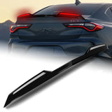 W-Power ABS STP-Style Rear Trunk Lip Duckbill Spoiler Wing with LED Sequential Light For 2021-2025 Acura TLX - Pearl Black