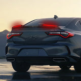 W-Power ABS STP-Style Rear Trunk Lip Duckbill Spoiler Wing with LED Sequential Light For 2021-2025 Acura TLX - Carbon Fiber Look