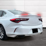 W-Power ABS STP-Style Rear Trunk Lip Duckbill Spoiler Wing with LED Sequential Light For 2021-2025 Acura TLX - Pearl White