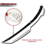 W-Power ABS STP-Style Rear Trunk Lip Duckbill Spoiler Wing with LED Sequential Light For 2021-2025 Acura TLX - Pearl White