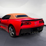 ZR51-Style Rear Trunk Lip Duckbill Spoiler ABS Wing For 2014 - 2019 Chevrolet Chevy Corvette C7 -Pearl Black