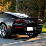 ZR51-Style Rear Trunk Lip Duckbill Spoiler ABS Wing For 2014 - 2019 Chevrolet Chevy Corvette C7 -Pearl Black
