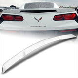ZR51-Style Rear Trunk Lip Duckbill Spoiler ABS Wing For 2014 - 2019 Chevrolet Chevy Corvette C7 -Pearl White