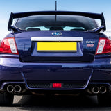 For 2008-2014 Subaru Impreza WRX Unpainted Black ABS Rear Trunk Spoiler Wing