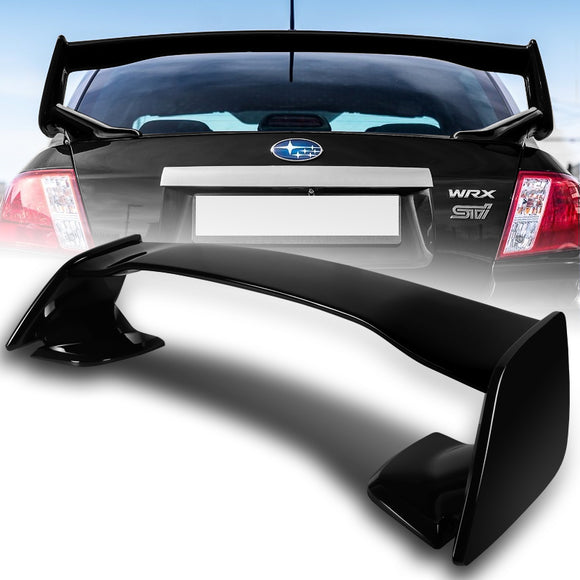 For 2008-2014 Subaru Impreza WRX Painted Black ABS Rear Trunk Spoiler Wing