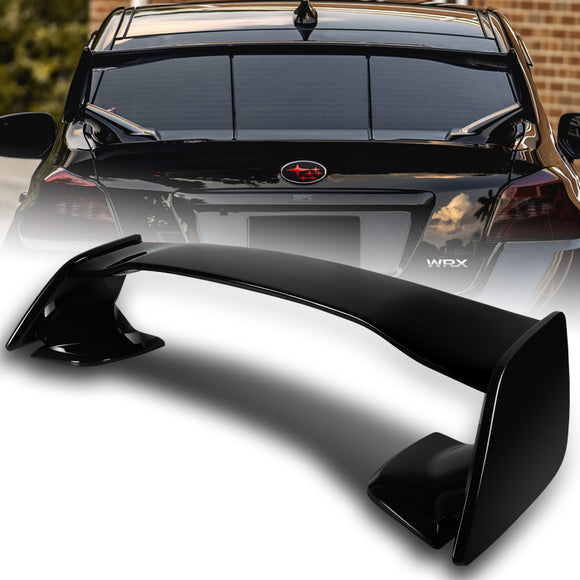 For 2015-2021 Subaru WRX STI OE-Style Painted Black ABS Rear Trunk Spoiler Wing