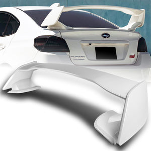For 2015-2021 Subaru WRX STI OE-Style Painted White ABS Rear Trunk Spoiler Wing