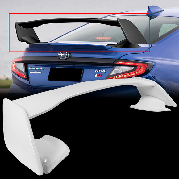 OE-Style Rear Trunk Lip Spoiler Wing For 2022-2025 Subaru WRX STi Sedan 4-DR -ABS Painted White