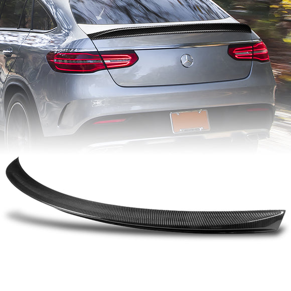 AMG-Style Rear Trunk Lip Duckbill Spoiler Wing For 2016-2019 Mercedes-Benz GLE-Class Coupe C292 -Real Carbon Fiber