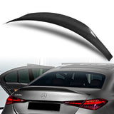 A-Style Rear Trunk Lip Duckbill Spoiler Wing For 2022-2024 Mercedes-Benz C-Class W206 4-DR / Sedan -Real Carbon Fiber