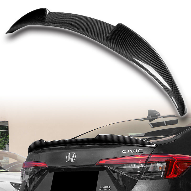 thumbnail image 2 of FOR 22-25 11th Honda Civic Sedan Yofer Style Gloss Black High Kick Trunk Spoiler 2 of 10