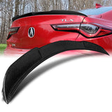 Type-S Style Rear Trunk Lip Spoiler Wing For 2021-2025 Acura TLX -Real Carbon Fiber