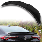 Type-S Style Rear Trunk Lip Spoiler Wing For 2021-2025 Acura TLX -Real Carbon Fiber