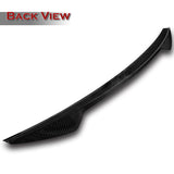 V-Style Rear Trunk Lip Spoiler Wing For 2017-2021 Honda Civic Hatchback -Real Carbon Fiber