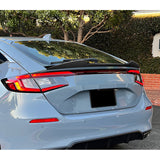 V-Style Rear Trunk Lip Spoiler Wing For 2022-2025 Honda Civic Hatchback -Real Carbon Fiber