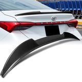 V-Style Rear Trunk Lip Spoiler Wing For 2019-2022 Toyota Avalon -Real Carbon Fiber
