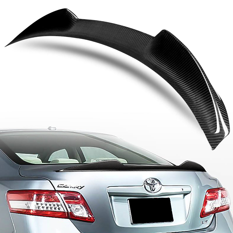 JDM Style LED Trunk Lip Spoiler For 2007-2011 Toyota Camry - Matte Black, Painted ABS