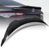 V-Style Rear Trunk Lip Duckbill Spoiler Wing For 2018-2024 Toyota Camry -Real Carbon Fiber