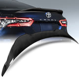 V-Style Rear Trunk Lip Duckbill Spoiler Wing For 2018-2024 Toyota Camry -Real Carbon Fiber