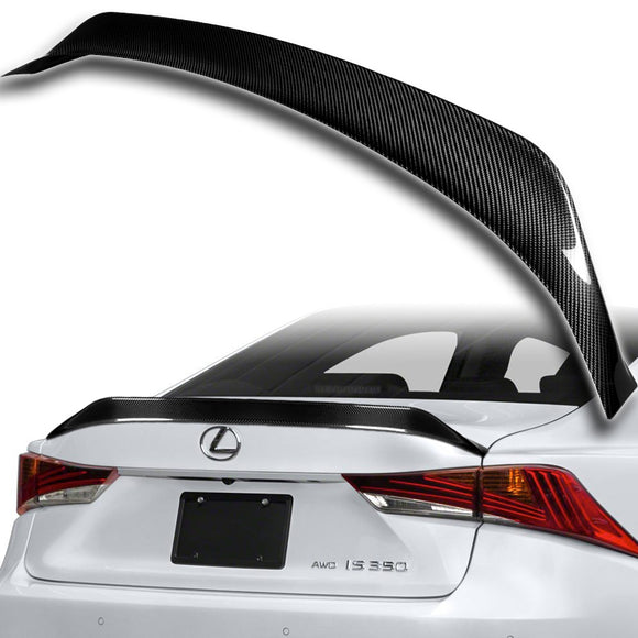 AR-Style Rear Trunk Lip Duckbill Spoiler Wing For 2014-2020 Lexus IS250 IS350 F-Sport -Real Carbon Fiber