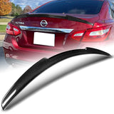 V-Style Rear Trunk Lip Duckbill Spoiler Wing For 2016-2018 Nissan Altima 4-DR / Sedan -Real Carbon Fiber