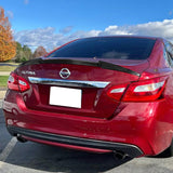 V-Style Rear Trunk Lip Duckbill Spoiler Wing For 2016-2018 Nissan Altima 4-DR / Sedan -Real Carbon Fiber