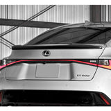 F-Style Rear Trunk Lip Spoiler Wing For 2021 - 2025 Lexus IS300 IS350 IS500 -Real Carbon Fiber