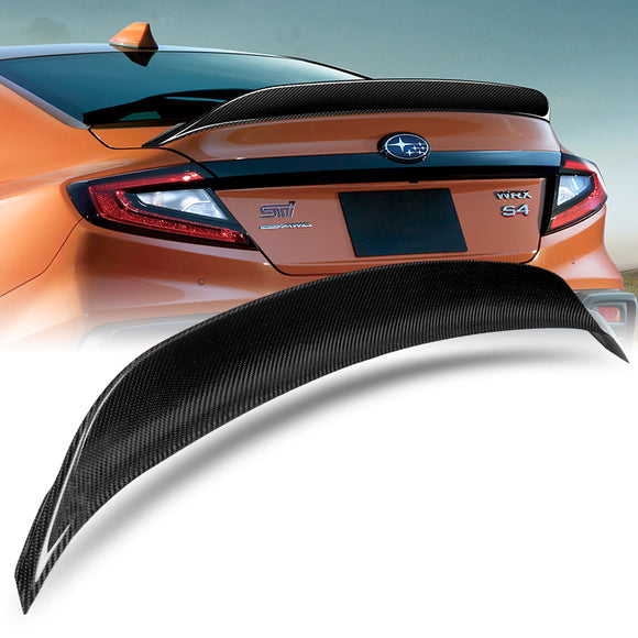 ST-Style Rear Trunk Lip Duckbill Spoiler Wing For 2022-2025 Subaru WRX STI -Real Carbon Fiber