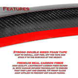For 2016-2025 Tesla Model X OE-Style Matte Carbon Fiber Rear Trunk Spoiler Wing