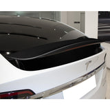 For 2016-2025 Tesla Model X OE-Style Matte Carbon Fiber Rear Trunk Spoiler Wing