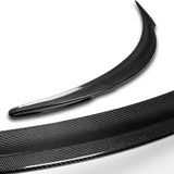 V-Style Rear Trunk Lip Spoiler Wing For 2012-2024 Tesla Model S -Real Carbon Fiber