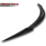 V-Style Rear Trunk Lip Spoiler Wing For 2012-2024 Tesla Model S -Real Carbon Fiber